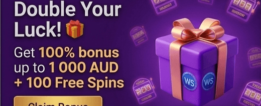 100% Welcome Match Bonus promotion banner